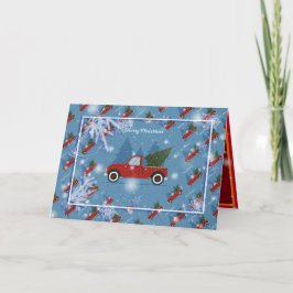 Cartão Feliz Natal Feriado Melhor Presente Popular