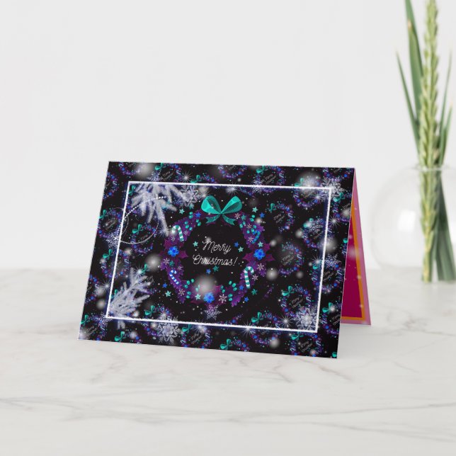 Cartão Feliz Natal Feriado Melhor Presente Popular (Frente)