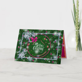 Cartão Feliz Natal Feriado Melhor Presente Popular