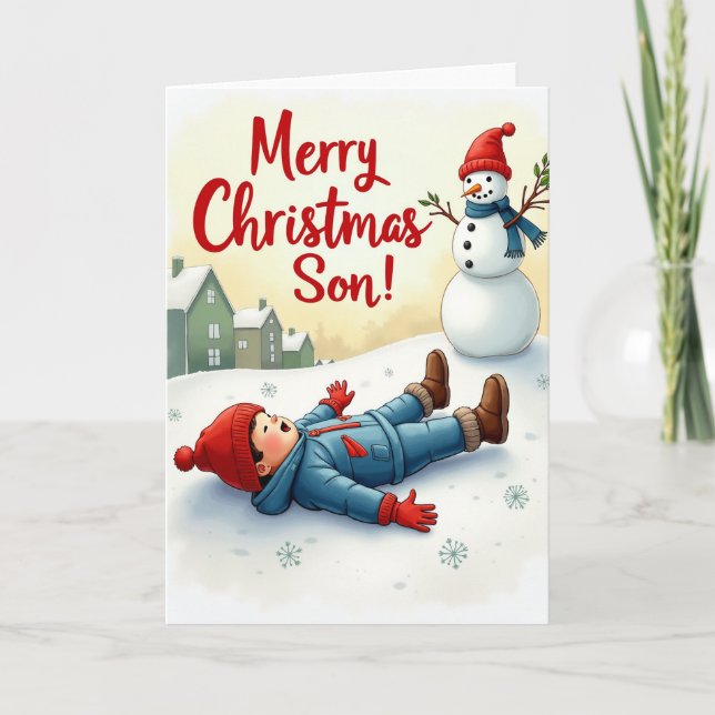 Cartão Feliz Natal Filho (Frente)