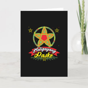 Cartão Feliz Natal Filipino Natal Filipinas