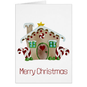 Cartão Feliz Natal Gingercake House