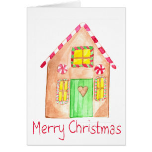 Cartão Feliz Natal Gingercake House