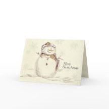 Feliz Natal Homem de Neve Flocos de Neve Inverno