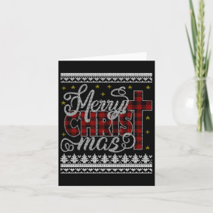 Cartão Feliz Natal Jesus Roupas de Natal Feias de Natal