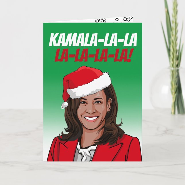 Cartão Feliz Natal Kamala (Frente)