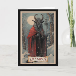 Cartão Feliz Natal Krampus Xmas Horror Suéter Feio E