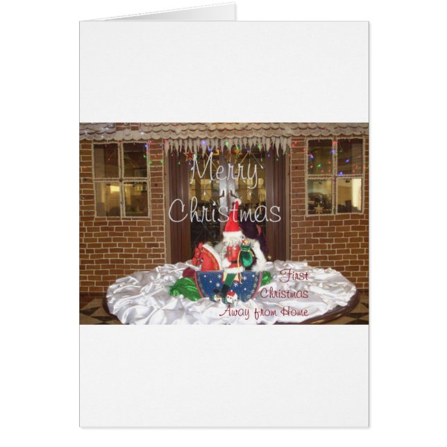Cartão Feliz Natal longe de casa Inspirou A (Frente)