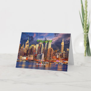 Cartão Feliz Natal, Manhattan, NY