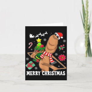 Cartão Feliz Natal Marcus The Worm Meme Divertido Desenfr