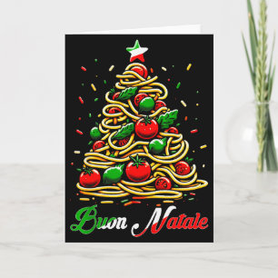Cartão Feliz Natal Massa Italiana De Natal Árvore De Nata