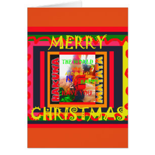 Cartão Feliz Natal O mundo à minha volta é feliz