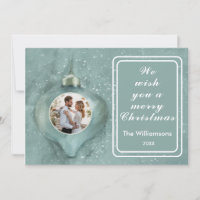 Feliz Natal Ornament Personalizado Foto da Família