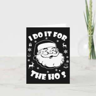Cartão Feliz Natal Papai Noel Eu Faço Isso Para O Hos Cu