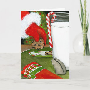 Cartão Feliz Natal Papai Noel Hamster por Bihrle