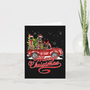 Cartão Feliz Natal Papais noeis Belgas Malinois Reindeer 
