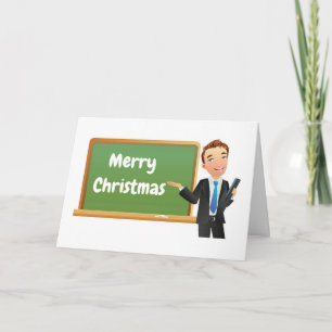 CARTÃO *FELIZ NATAL* PARA MEU ***PROFESSOR FAVORITO***