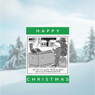 Cartão Feliz Natal para o Jurista Jurídico e Cartoon Cli