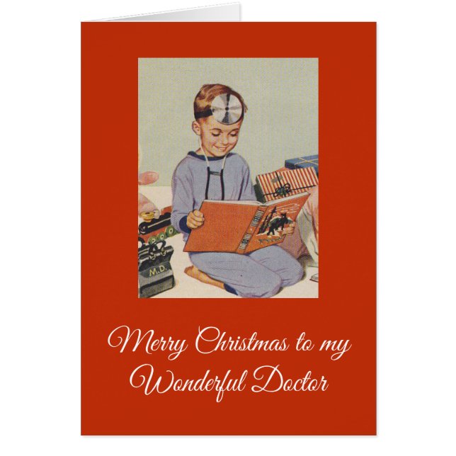 Cartão Feliz Natal para o meu maravilhoso Doutor (Frente)