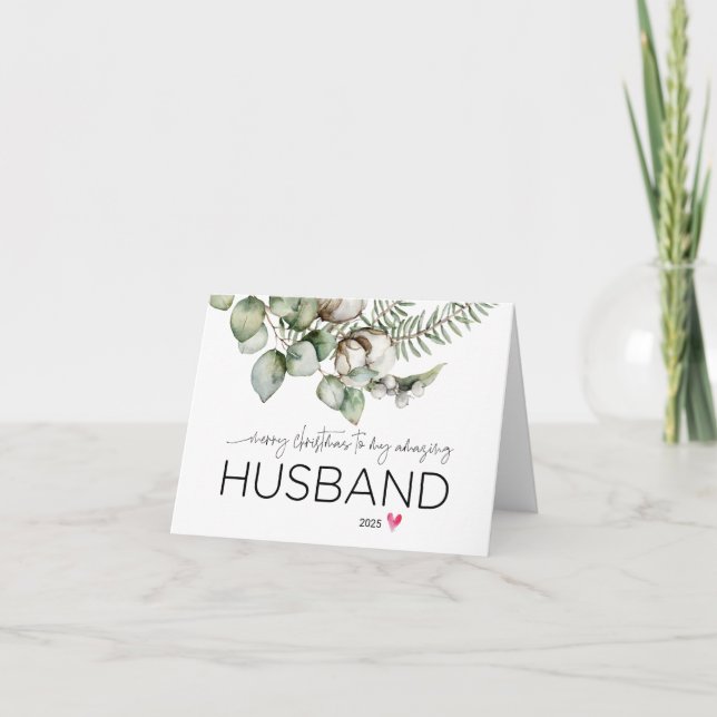 Cartão Feliz Natal para o meu marido do Xmas Fofo (Frente)