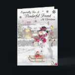 Cartão Feliz Natal para um Natal muito especial<br><div class="desc">"Feliz Natal para um Cartão de Natal Muito Especial Amigo" é uma maneira emocionante de transmitir seus desejos calorosos e celebrar sua amizade especial durante o feriado. Esta carta é perfeita para mostrar sua apreciação e espalhar alegria para um amigo que tem um lugar especial em seu coração. É um...</div>