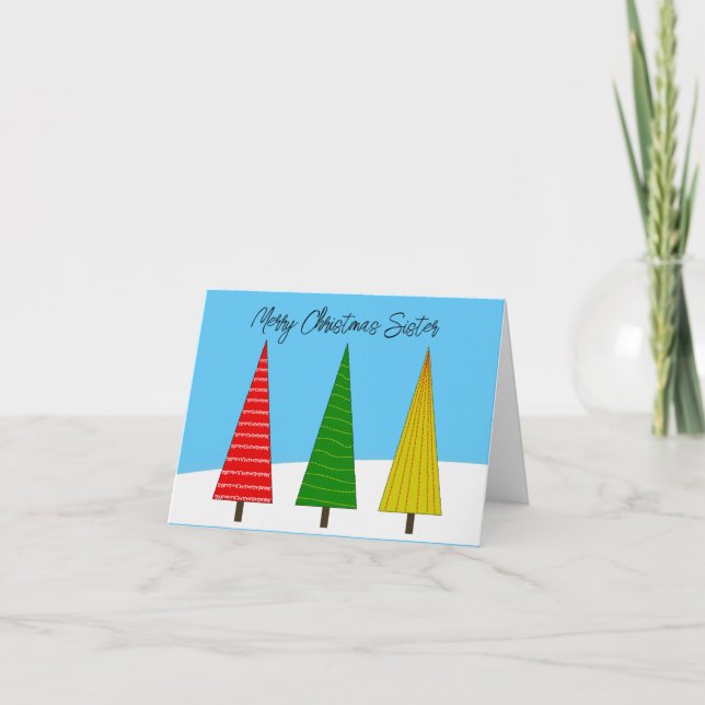 Cartão Feliz Natal Para Uma freira (Frente)