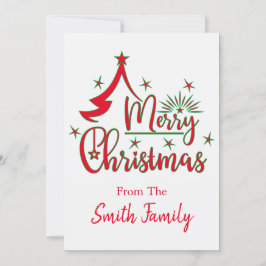 Cartão Feliz Natal Personalizado Plano