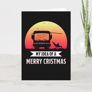Cartão Feliz Natal - Presente no Camper van RV