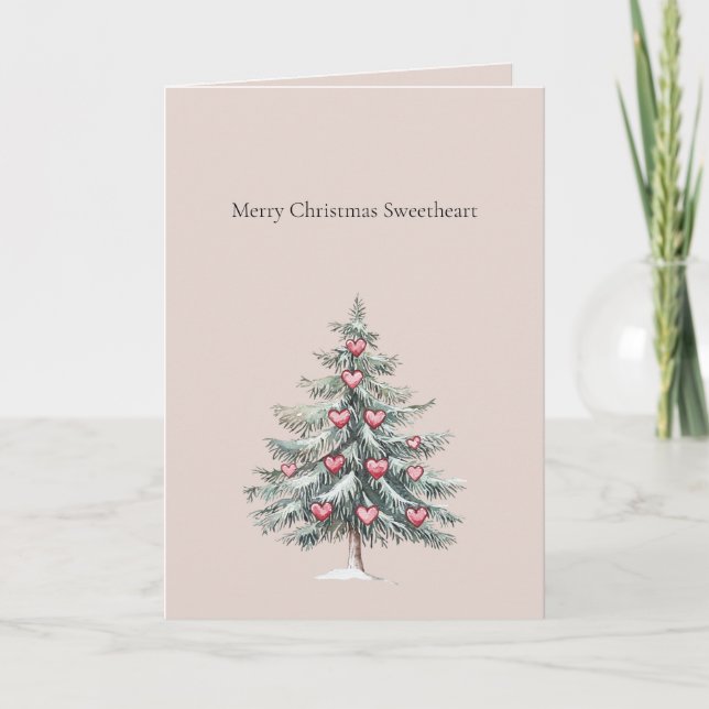 Cartão Feliz Natal Querida (Frente)