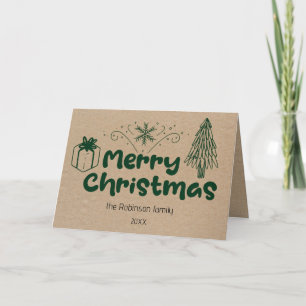 Cartão Feliz Natal Russo Personalizado