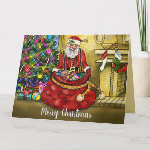 Cartão Feliz Natal Santa Clause