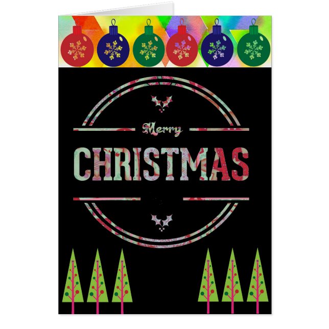 Cartão Feliz Natal Saudação (Frente)