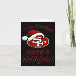 Cartão Feliz Natal Sf 49 Niner Faithfuls