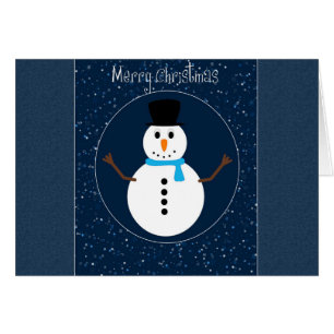 Cartão Feliz Natal Snowman