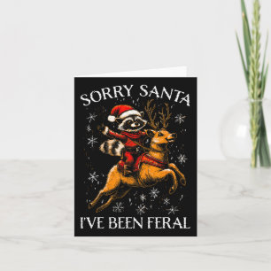 Cartão Feliz Natal Tee Desculpe Papais noeis Xmas Kids Ga