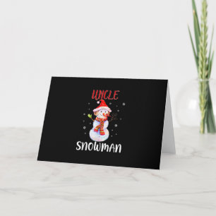 Cartão Feliz Natal Tio Boneco de Neve   Presentes para o 