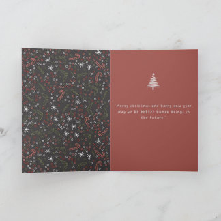 Cartão Feliz Natal Vermelho Moderno