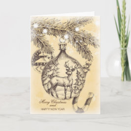 Cartão Feliz Natal Vintage