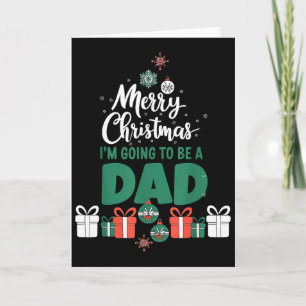 Cartão Feliz Natal Vou Ser Pai Esposa Grávida