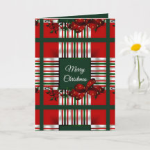 Feliz Natal Xadrez Vermelho Verde