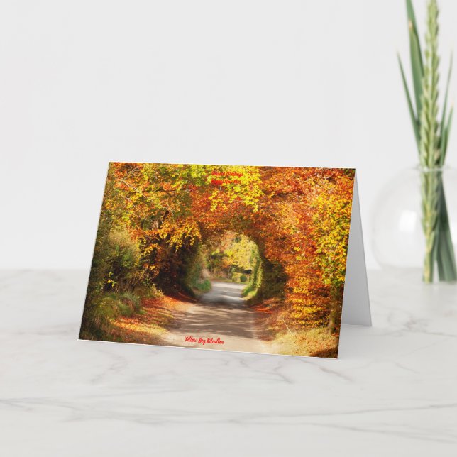 Cartão Feliz Natal Yellow Bog Kilcullen (Frente)