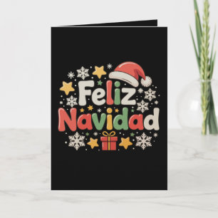 Cartão Feliz Navidad Espanhol Mexicano Feliz Natal Xmas