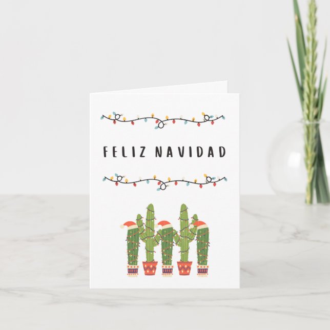 Cartão Feliz Navidad Mexicana Natal (Frente)