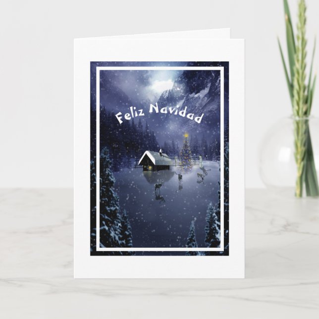 Cartão Feliz Navidad Natal (Frente)