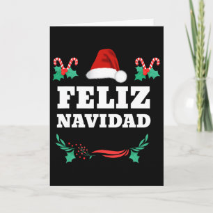 Cartão Feliz Navidad Natal Mexicano Espanhol Xmas