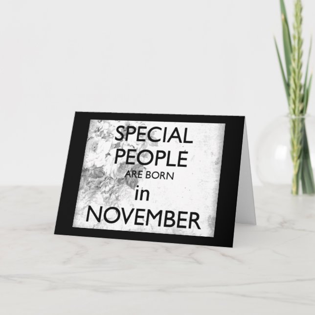 CARTÃO FELIZ ****NOVEMBRO*** ANIVERSÁRIO PARA VOCÊ (Frente)