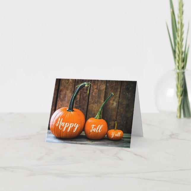 Cartão Feliz Outono para Todos 2 (Frente)