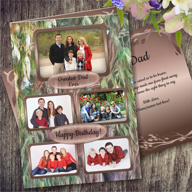 Cartão Feliz Pai de aniversário Foto OAX1 (Criador carregado)