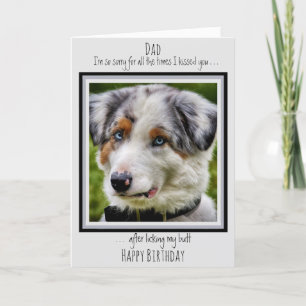 Cartão Feliz Pai de Cachorro Feliz Aniversário Cachorro 