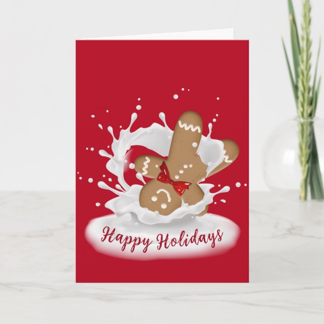 Cartão Feliz Pão de Férias no Leite (Frente)